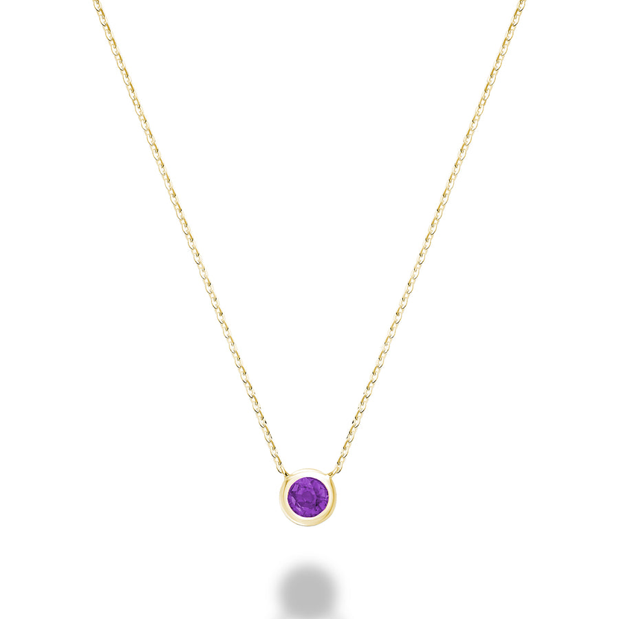 AMETHYST & DIAMOND NECKLACE