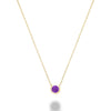 AMETHYST & DIAMOND NECKLACE