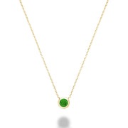 EMERALD&DIA NECKLACE - COLLIER DIA&EMERAUDE