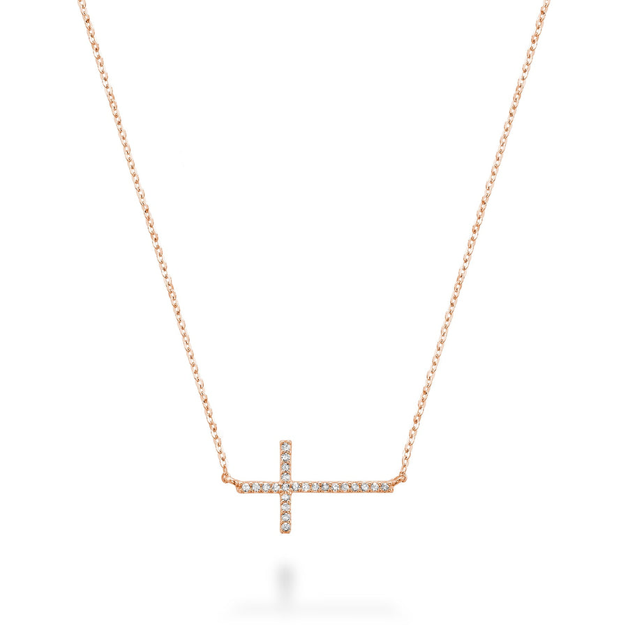 Religious Cross Diamond Necklace
