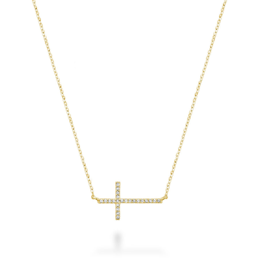 Religious Cross Diamond Necklace
