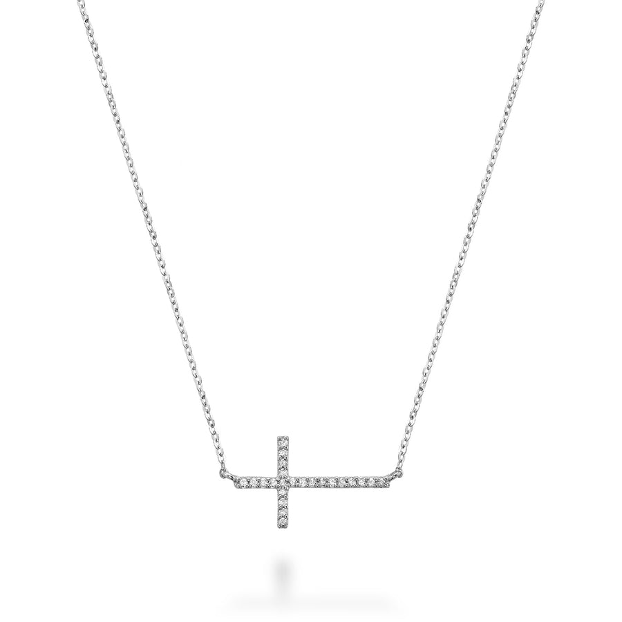 Religious Cross Diamond Necklace