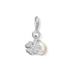 Pendentif Charm trèfle avec perle