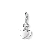 Pendentif Charm deux cœurs