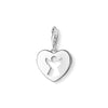 Pendentif Charm cœur ange-gardien