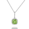 PERIDOT&DIA PENDANT - PENDENTIF EN DIA&PERIDOT