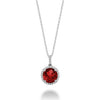 GARNET&DIA PENDANT - PENDENTIF EN GRENAT&DIA