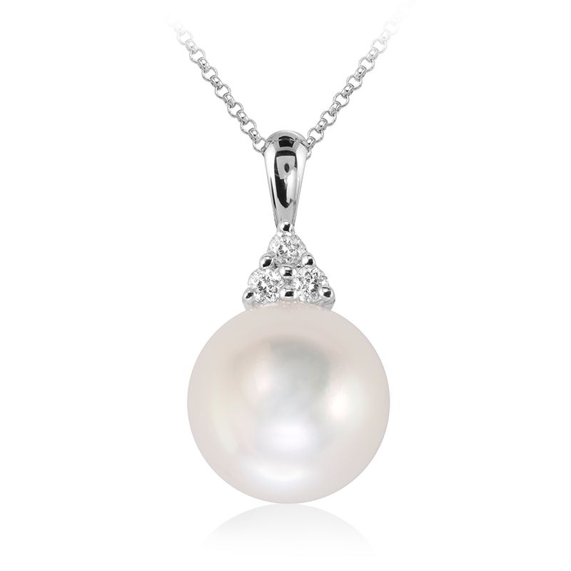 Pendentif en perle et diamants 09-040830
