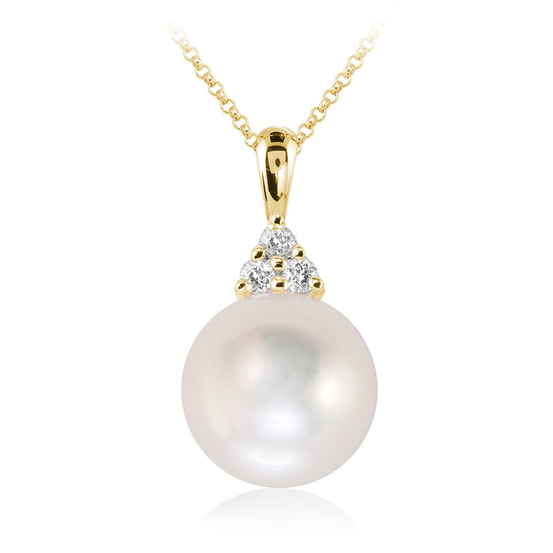 Pendentif en perle et diamants 09-040830