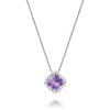AMETHYST & DIAMOND PENDANT