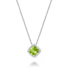 PERIDOT&DIA PENDANT - PENDENTIF EN DIA&PERIDOT