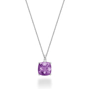 AMETHYST & DIAMOND PENDANT