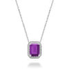 AMETHYST & DIAMOND PENDANT