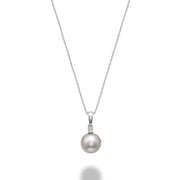 PEARL&DIA PENDANT - PENDENTIF EN DIA&PERLE