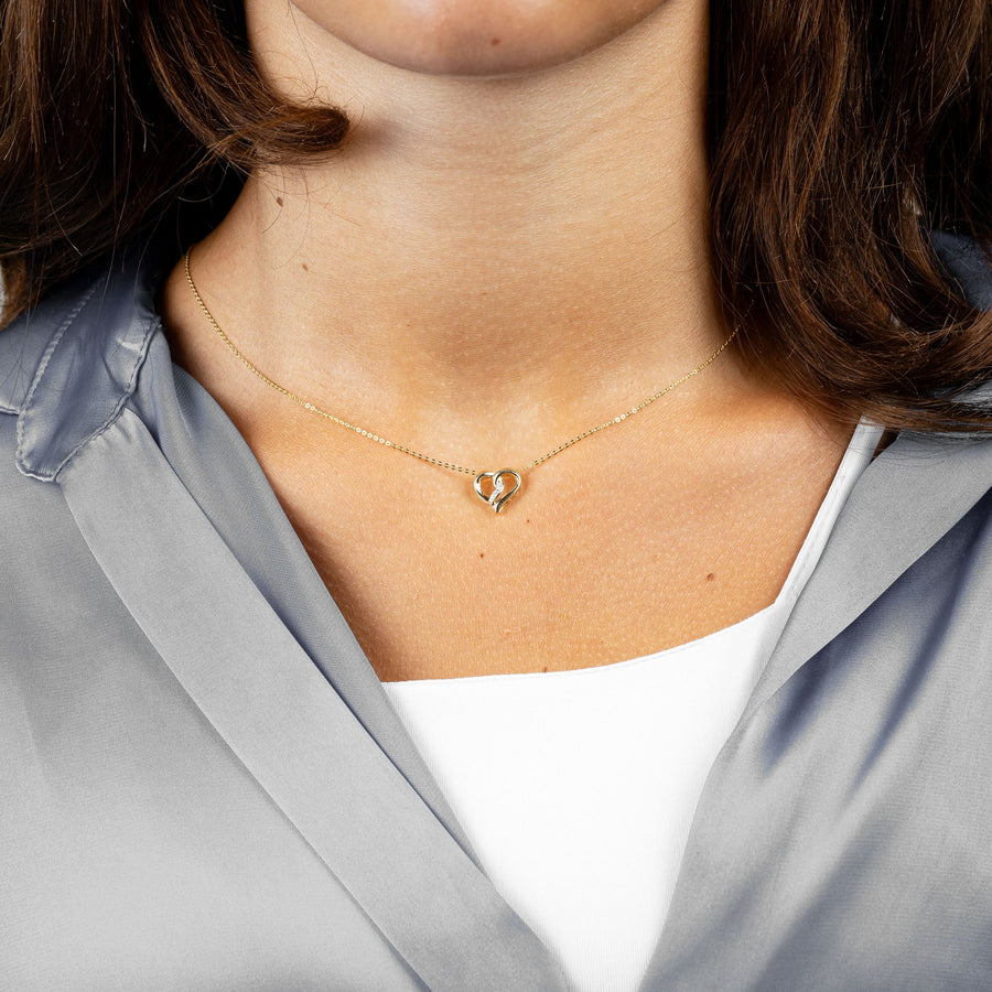 Heart Shape Diamond Pendant