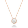 PEARL&DIA PENDANT - PENDENTIF EN DIA&PERLE
