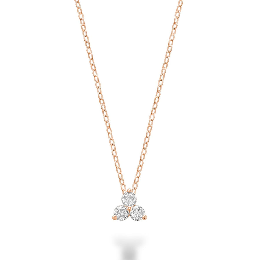 Three Stone Diamond Pendant