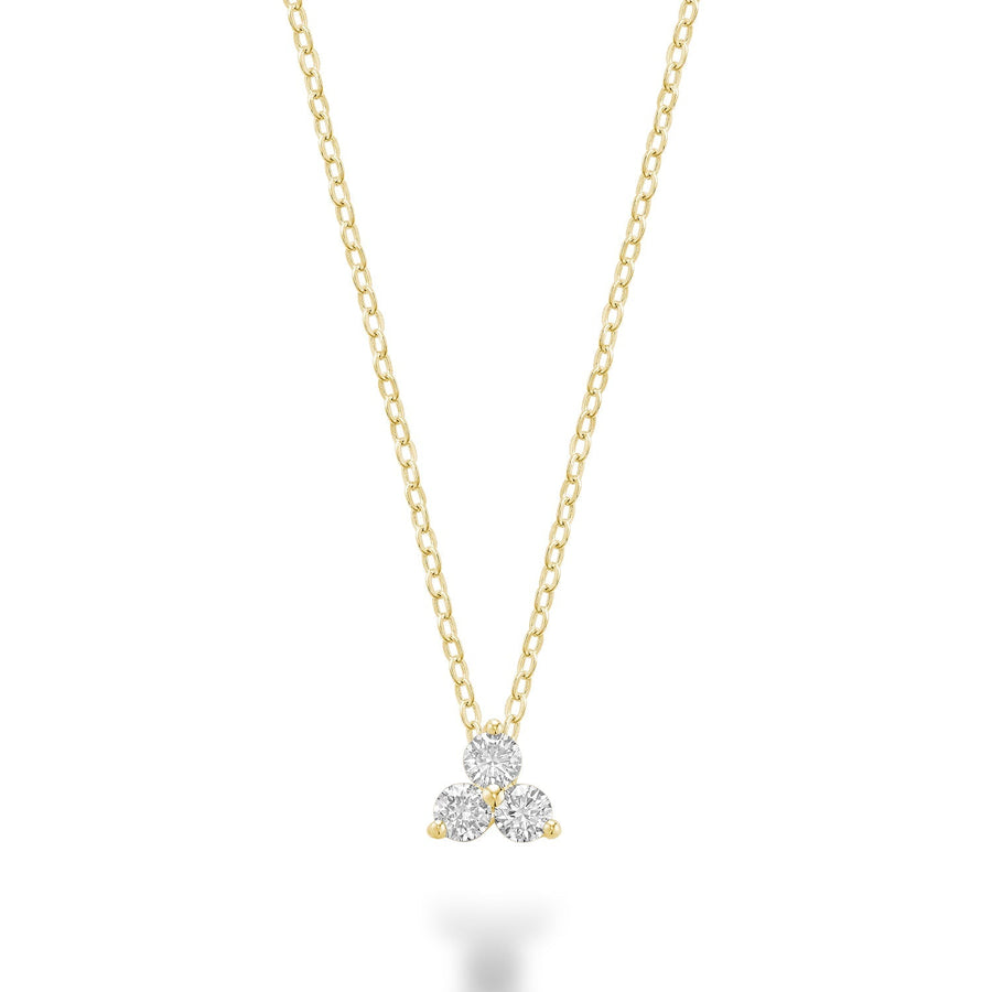 Three Stone Diamond Pendant