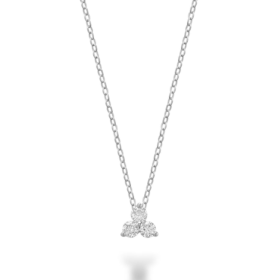 Three Stone Diamond Pendant