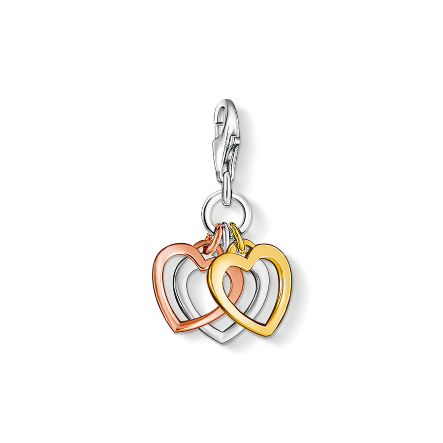 Pendentif Charm trois cœurs