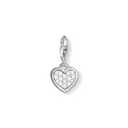 Pendentif Charm cœur scintillant