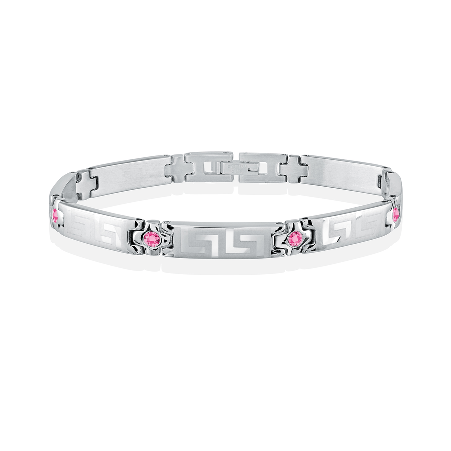 Greek Key Gem Bracelet