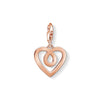 Pendentif Charm cœur or rose