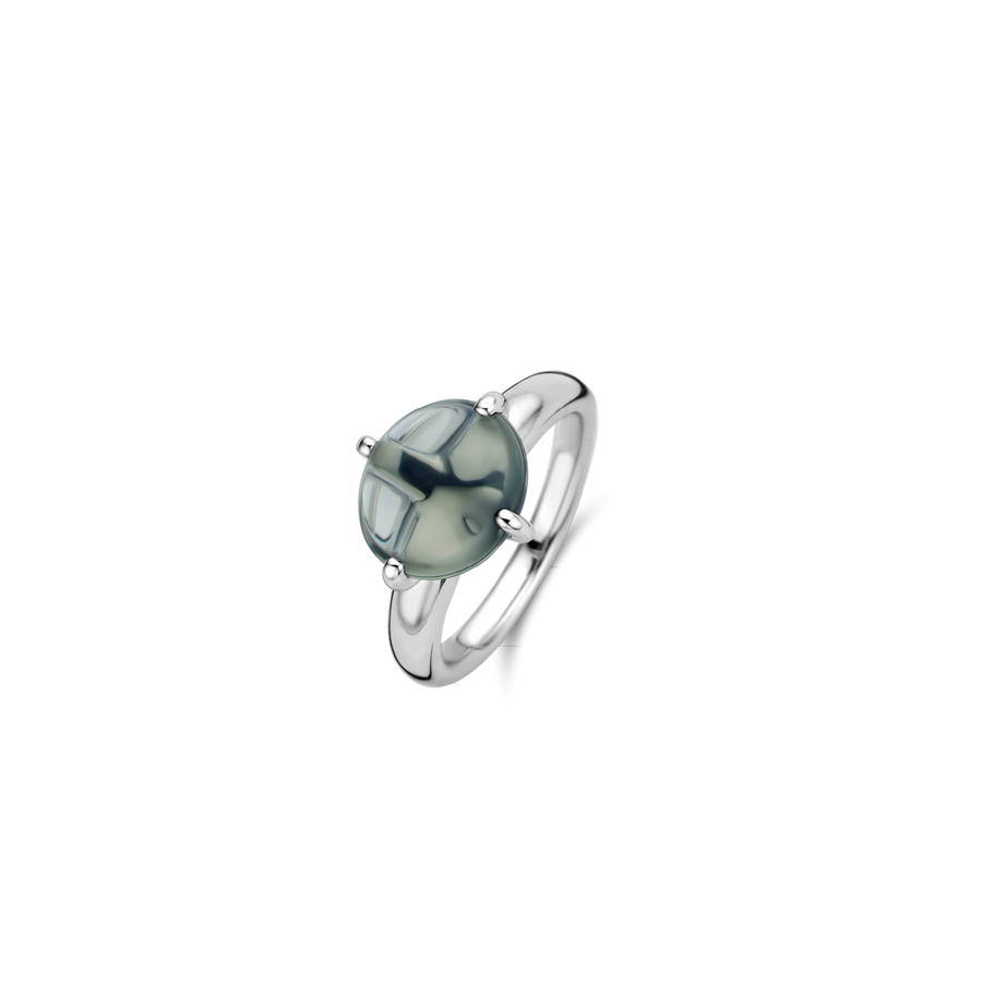 TI SENTO Bague avec pierre gris-vert- VENTE FINALE