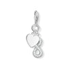 Pendentif Charm cœur et infinité
