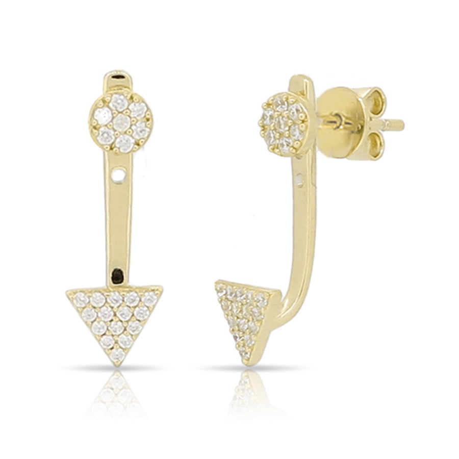 Clous d'oreilles Peakaboo en triangle
