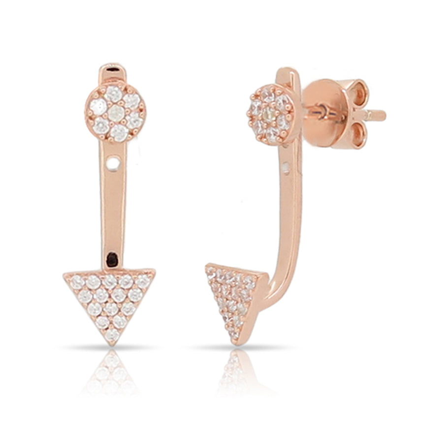 Clous d'oreilles Peakaboo en triangle