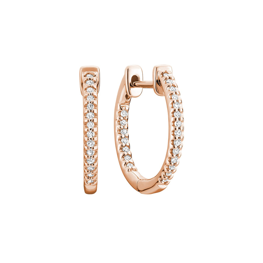 Inside Out Diamond Hoop Earrings