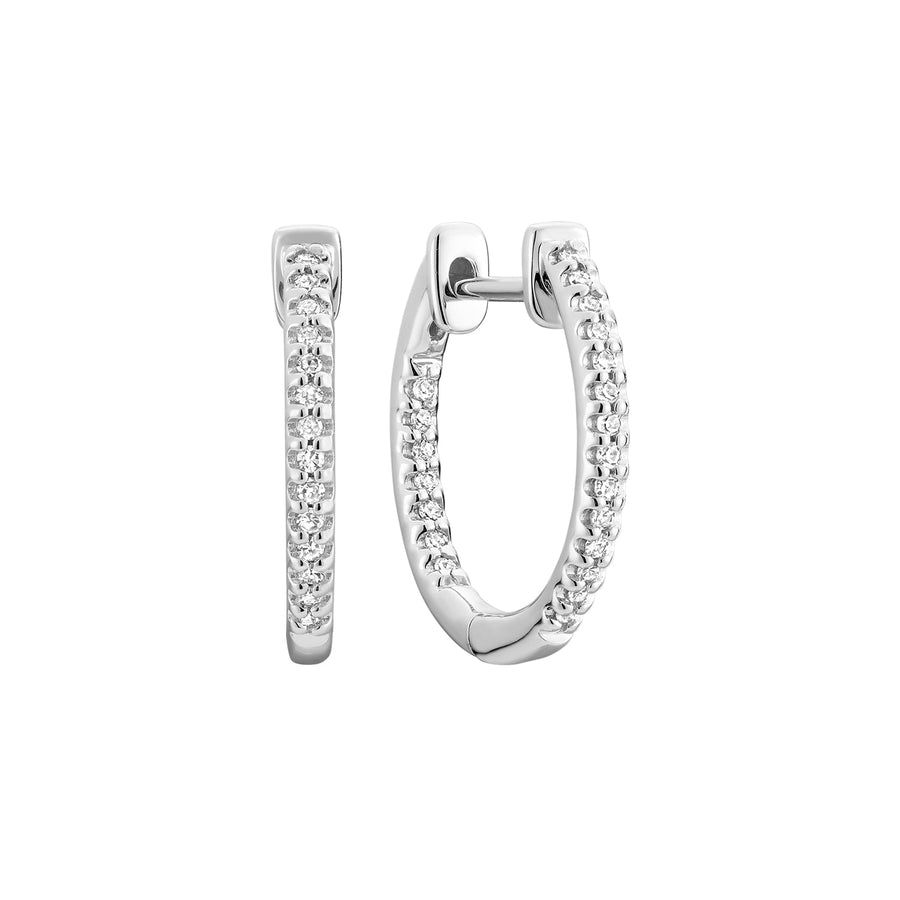 Inside Out Diamond Hoop Earrings