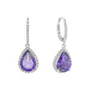 AMETHYST & DIAMOND EARRINGS