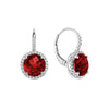 GARNET & DIAMOND EARRINGS