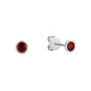 GARNET & DIAMOND EARRINGS