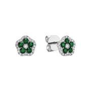 BLUE SAPPHIRE & DIAMOND EARRINGS