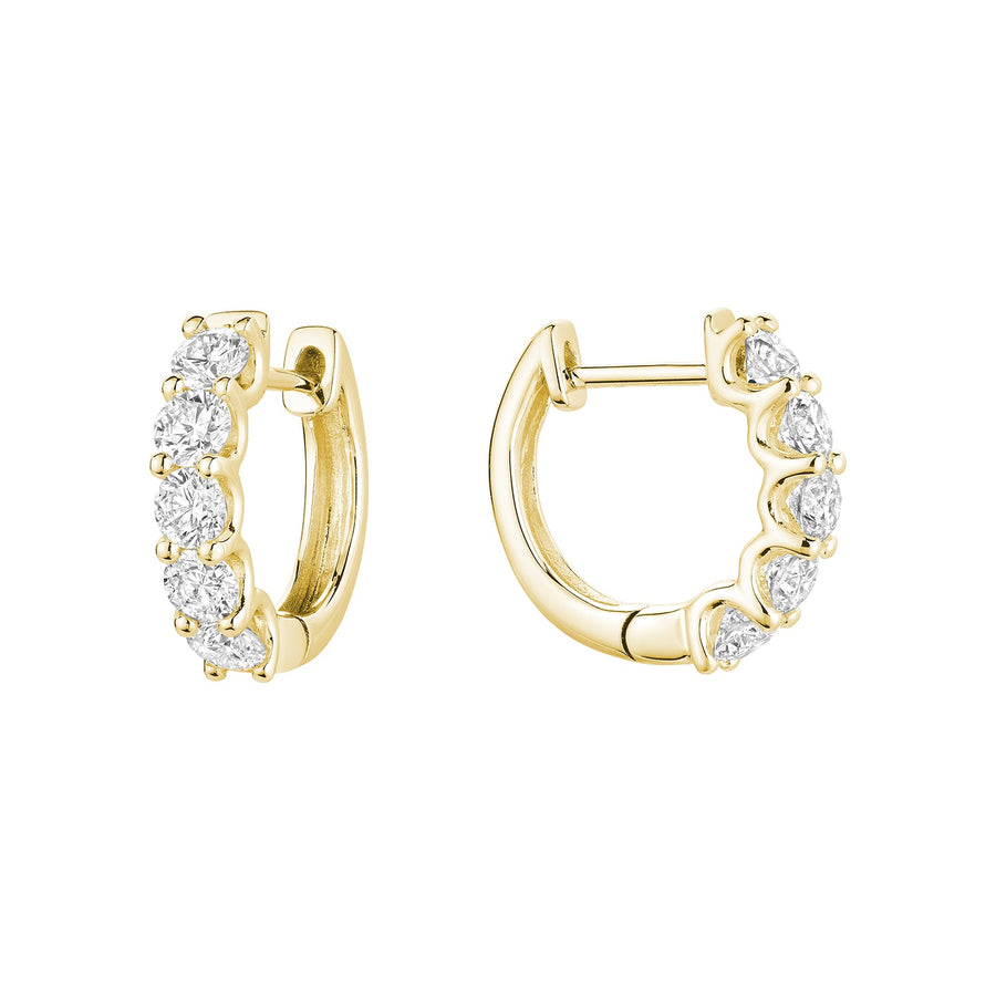 Diamond Huggie Earrings
