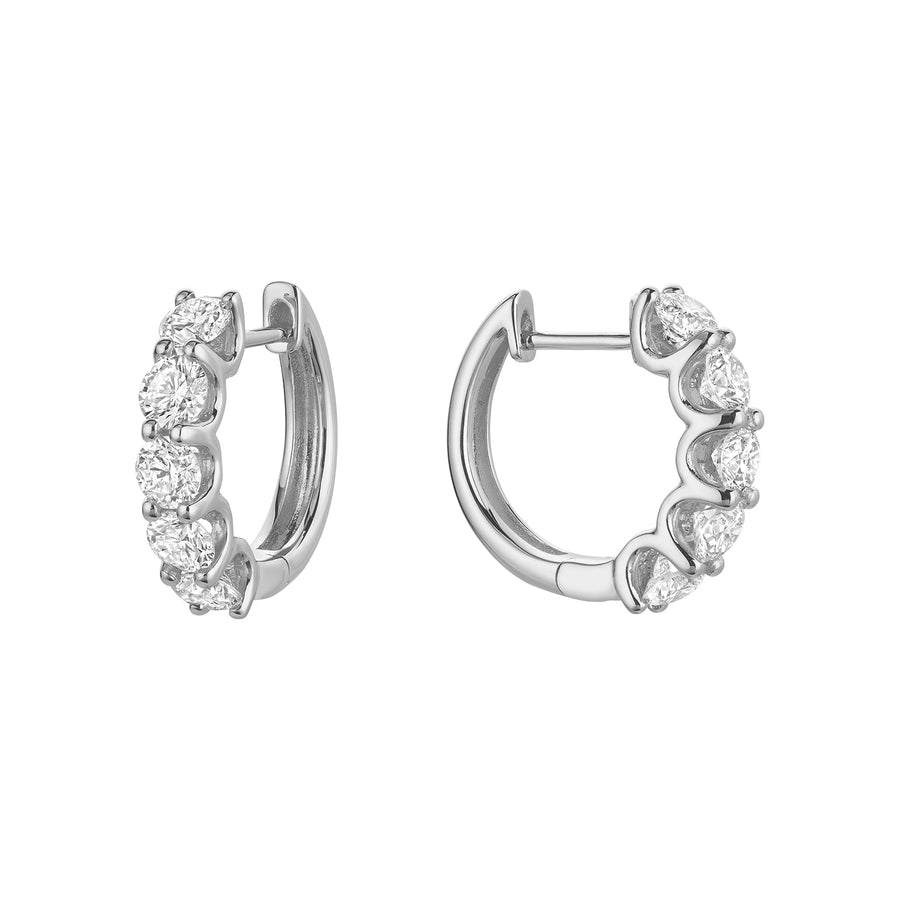 Diamond Huggie Earrings