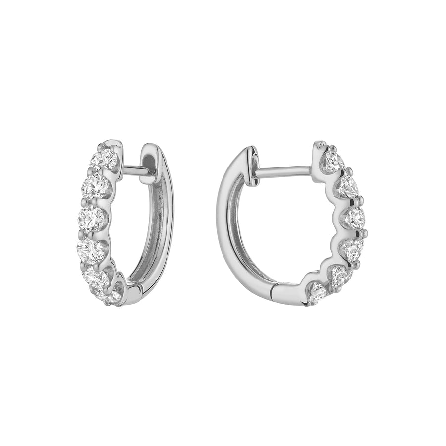 Diamond Huggie Earrings