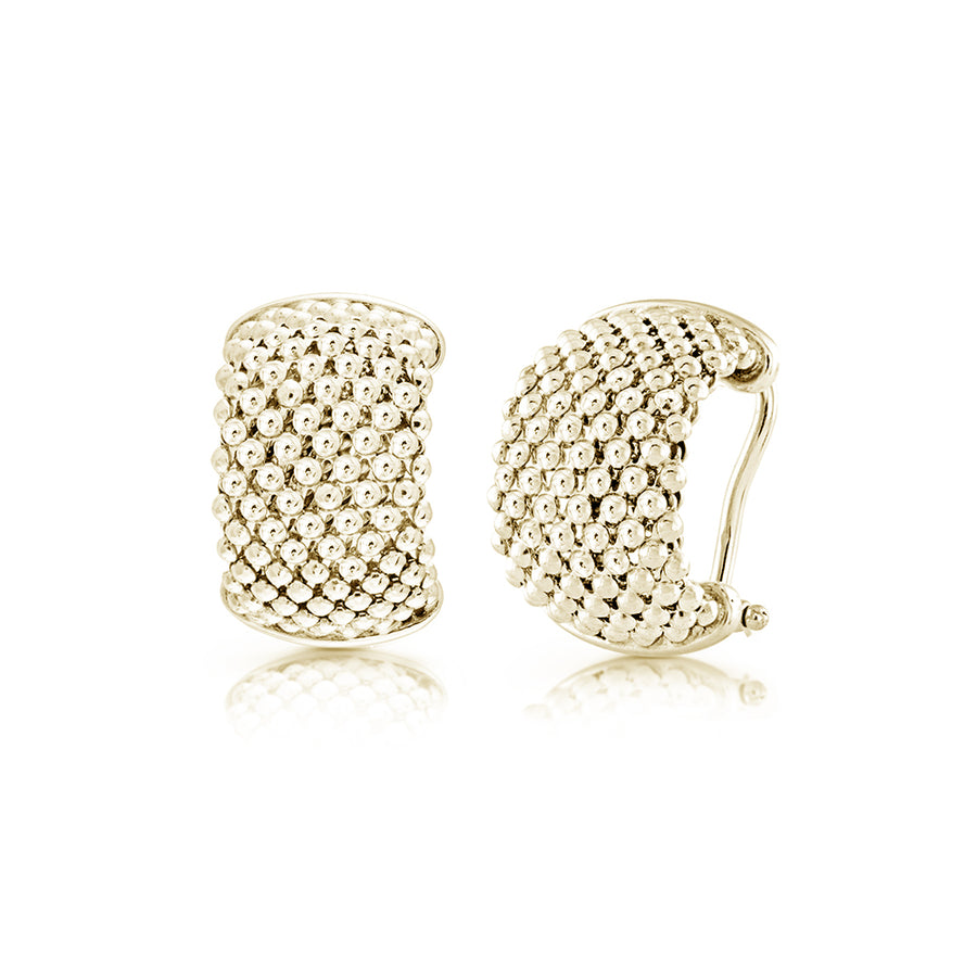 Boucles d'oreilles en maille large