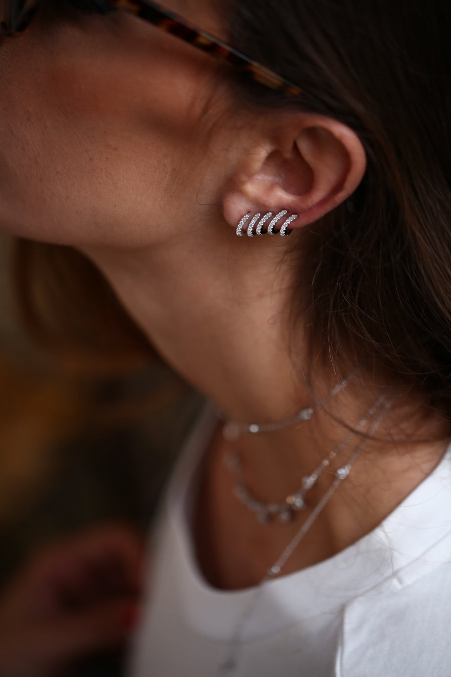 Boucles de lobe 5 rangs