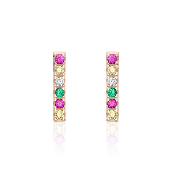 Clous d'oreilles barre scintillante