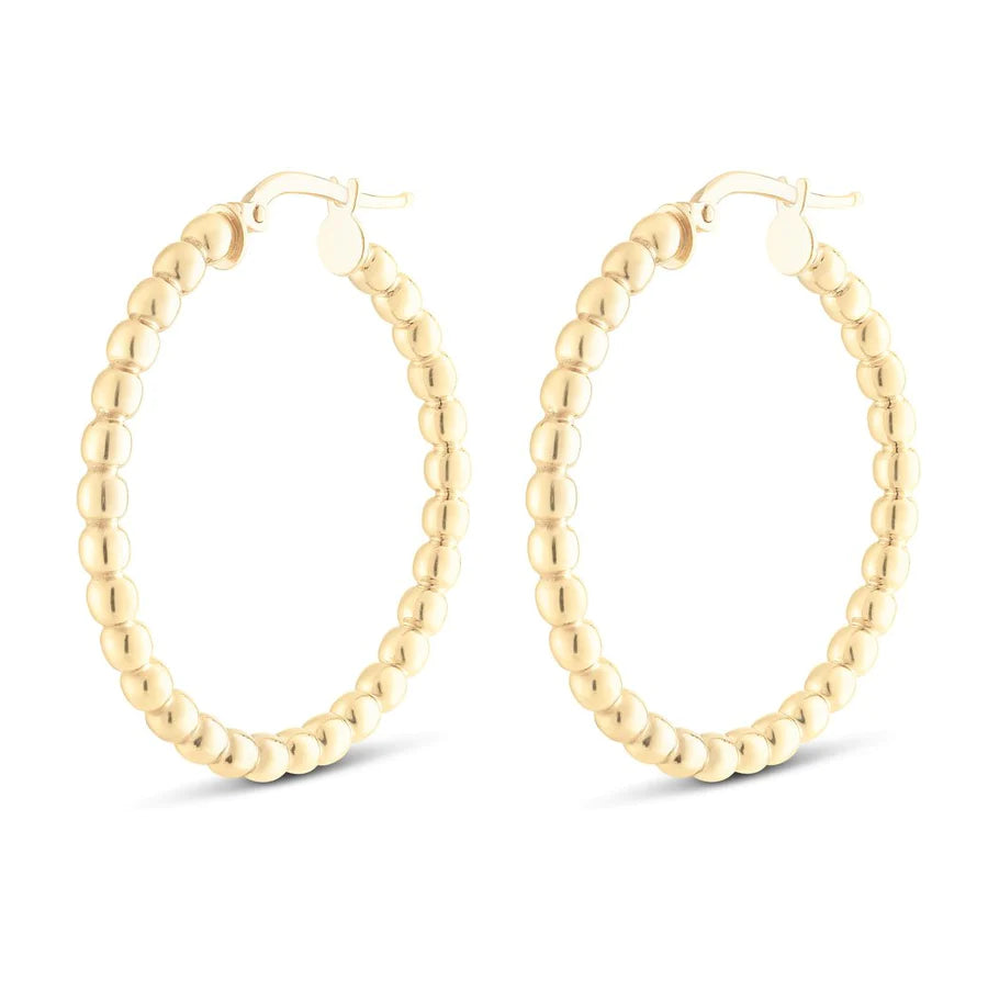 Grands anneaux perlés 45 mm