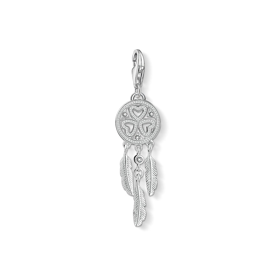 Pendentif Charm attrape-rêves cœurs