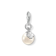 Pendentif Charm perle avec trèfle