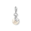 Pendentif Charm perle avec trèfle