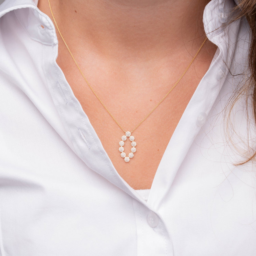 Martini Cup Fashion Diamond Necklace