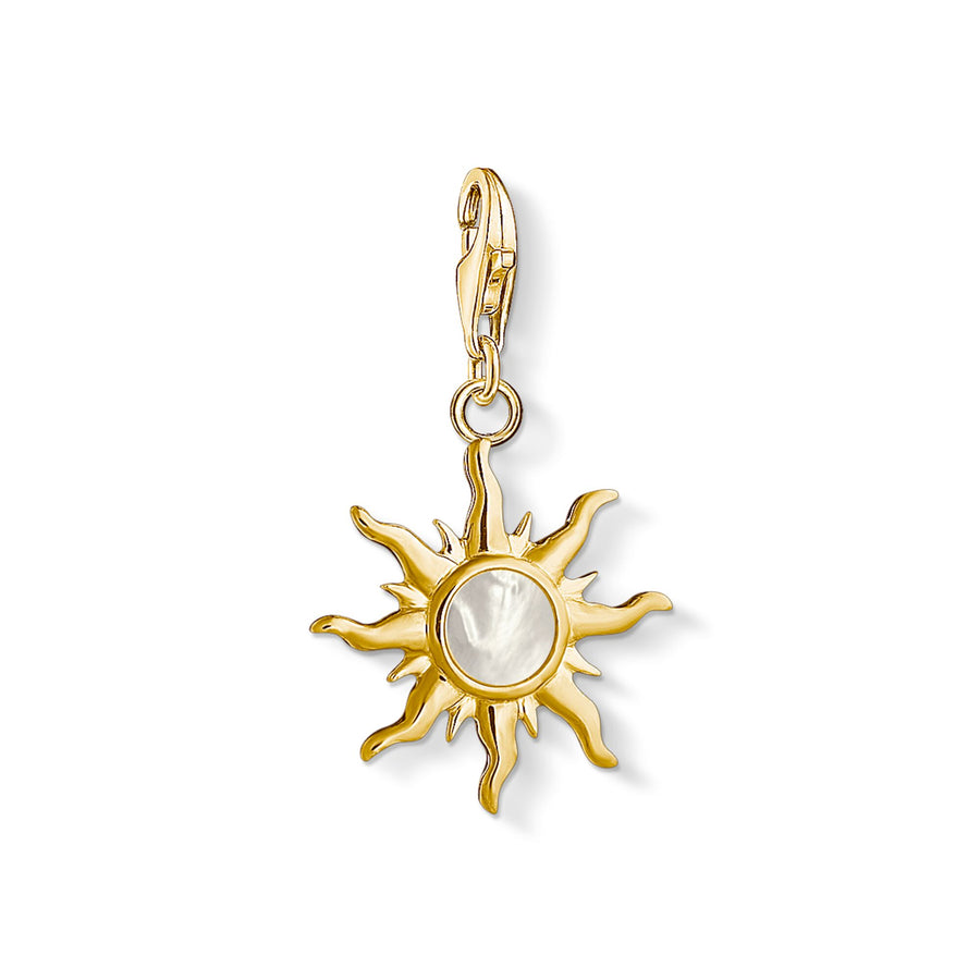 Pendentif Charm soleil avec nacre