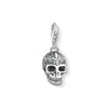 Pendentif Charm tête de mort avec lys